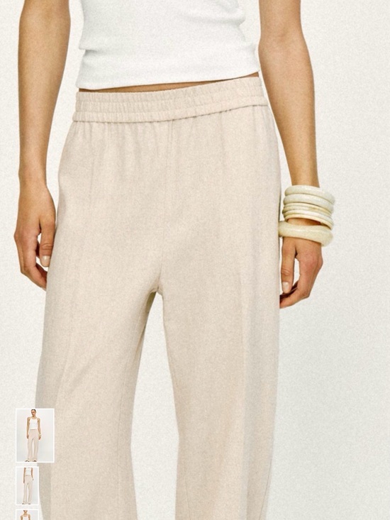 Zara Pants - Zara Linen Straight Leg Pants - NEW WITH TAGS